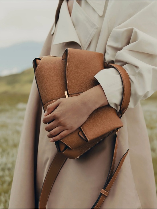 Polene Handbags - Polene Mokki Edition Textured Camel